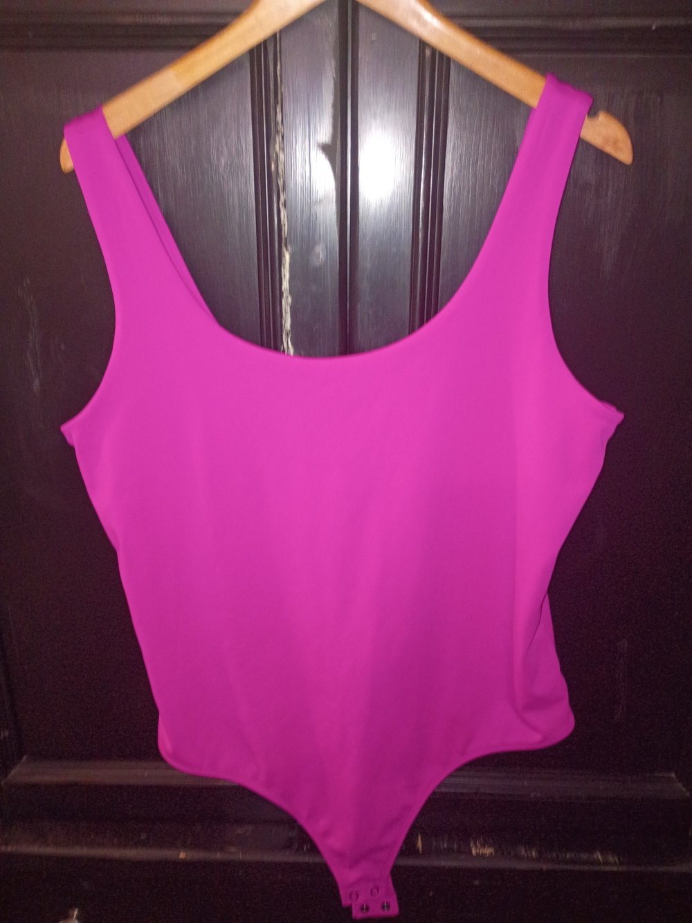 Express Fuchsia Scoop Neck Bodysuit